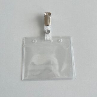 Namensschild 90 x 54 mm<br>mit Clip<br>10 Stück