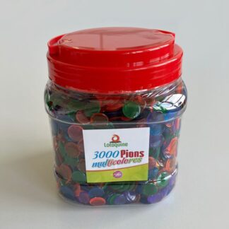 Pions multicouleur 15 mm <br>3'000 pièces