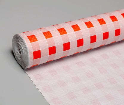 tombotto Tischtuchrolle aus Papier, weiss-rot kariert