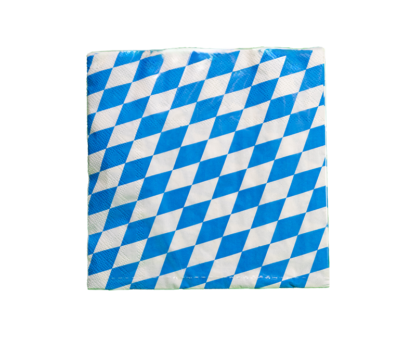 tombotto Servietten Bayern Oktoberfest Rautenmuster weiss-blau