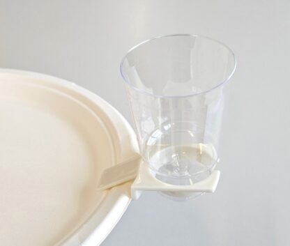 Clip à assiette blanc<br>10 pièces – Image 3