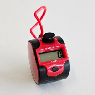 Compteur manuel rouge