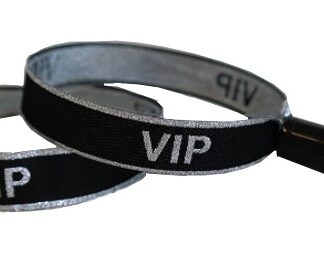 Bracelets tissu VIP argent