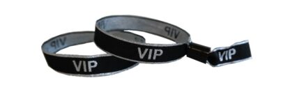 Bracelets tissu VIP argent