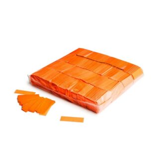 Papier-Konfetti UV FLUO <br>55 x 17 mm - orange