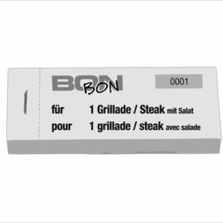 Bon à consommation grillade / steak avec salade