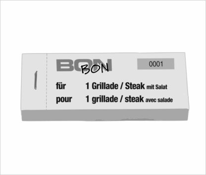 Bon à consommation grillade / steak avec salade