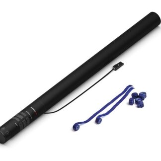 Electric Streamers Cannon 80 cm<br> Luftschlangen Papier - dunkelblau