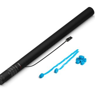 Electric Streamers Cannon 80 cm<br> Luftschlangen Papier - hellblau