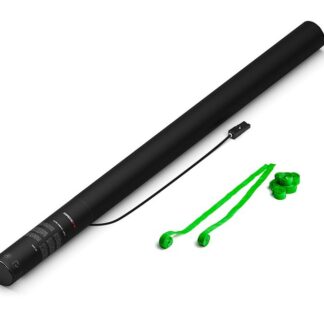 Electric Streamers Cannon 80 cm<br> Luftschlangen Papier - hellgrün