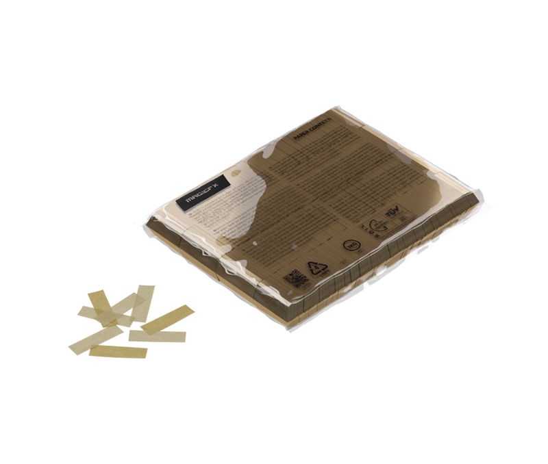 Confetti en papier 55 x 17 mm <br>or