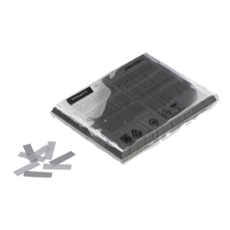 Confetti en papier 55 x 17 mm <br>argent