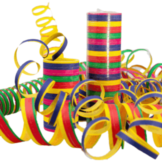 Luftschlangen Rollen farbig