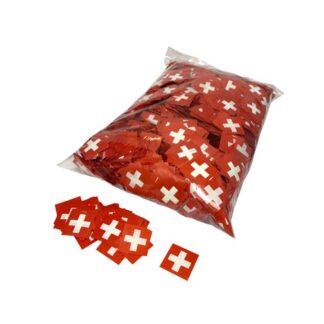 Confetti en papier - Suisse<br>30 x 30 mm