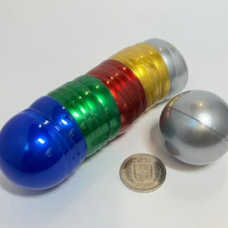 Capsule vide Ø 5 cm mét. mulitcouleur<br>10 pièces