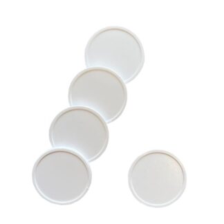 Jetons en plastique blanc