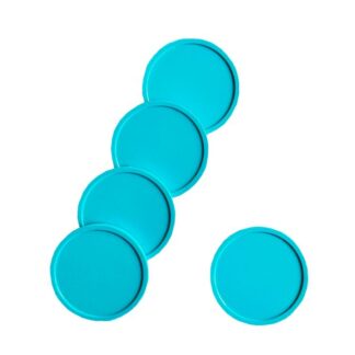 Jetons en plastique turquoise