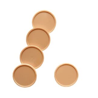 Jetons en plastique beige