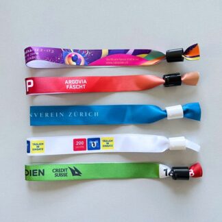 Satin Eintrittsbänder zum selber gestalten: Druck farbig
