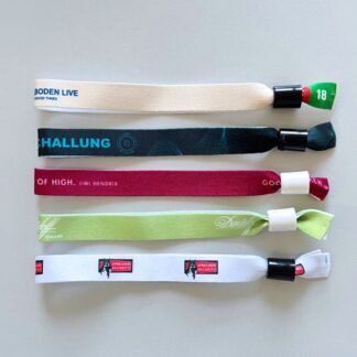 Textil Eintrittsbänder zum selber gestalten: Druck farbig