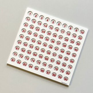 Lotto-Spieltableau mit Vertiefungen