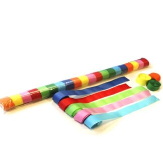 Luftschlangen Papier <br>10 m x 2,5 cm - multicolor