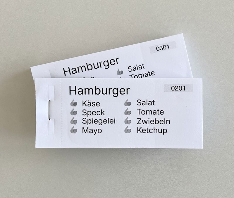 Bonblock zum selber gestalten: Druck schwarz – Bild 3