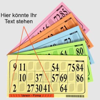 Lottokarten Standard personalisiert