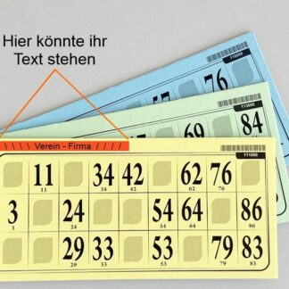 Lottokarten Grossformat personalisiert