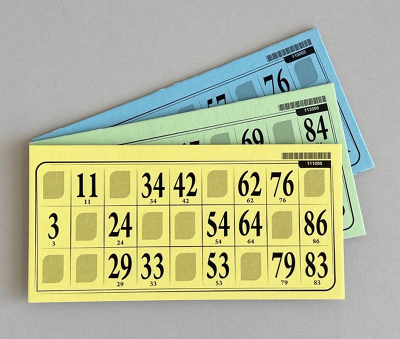 Lottokarten Grossformat <br> 50 Stück